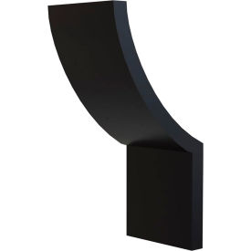 Ambiate Curvo Modern LED Wall Sconce Vanity Light Fixture, 10W, 650 Lumens, 4-3/4"L, Black