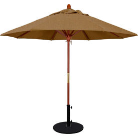9' Patio Umbrella, Wood Pole, Sunbrella Fabric