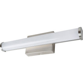 LED Linear Bar Vanity Light Fixture, 20W, 1400 Lumens, 18"L, Brushed Nickel