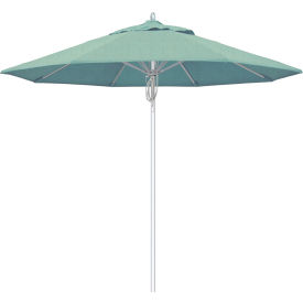 Newport 9' Patio Umbrella, Silver Pole, Sunbrella 1A Spa Fabric