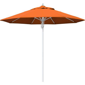 Newport 9' Patio Umbrella, Silver Pole, Sunbrella 2A Tuscan Fabric