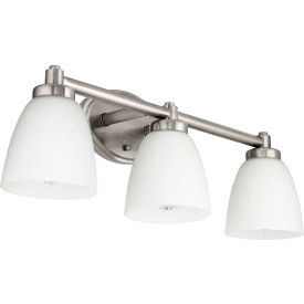 Bell Shaped Vanity Light Fixture, 100W, 22"L, Brushed Nickel