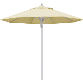9' Patio Umbrella, Silver Pole, Sunbrella 1A Canvas Fabric