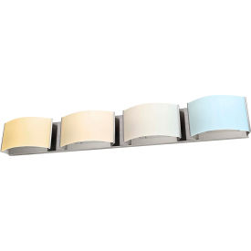 LED Decorative Vanity Light Fixture, 40W, 2600 Lumens, 32-1/8"L, Brushed Nickel