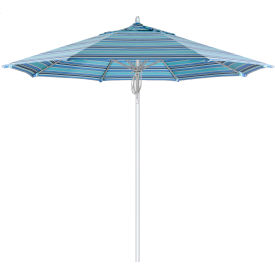 9' Patio Umbrella, Silver Pole, Sunbrella 1A Dolce Oasis Fabric