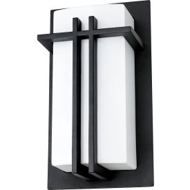 Sunlite Decorative Square Wall Sconce Vanity Light Fixture, 60W, 6-1/2"L, Black Powder