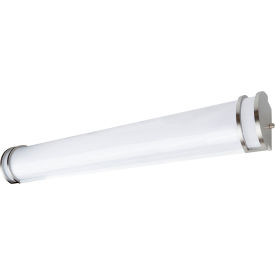 LED Linear Bar Vanity Light Fixture, 18/25/30W, 3035 Lumens, 36"L, Brushed Nickel