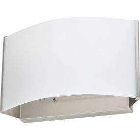 LED Decorative Vanity Light Fixture, 10W, 650 Lumens, 6-3/4"L, Brushed Nickel