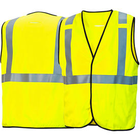 Type R Class 2 Flame Resistant Vest, S, Hi-Vis Lime
