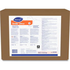 Stride Neutral Floor Cleaner, Citrus Scent, 5 Gallon Envirobox