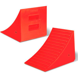 General Purpose Heavy Duty Wheel Chock, Polyurethane, 17"L x 14"W x 14"H