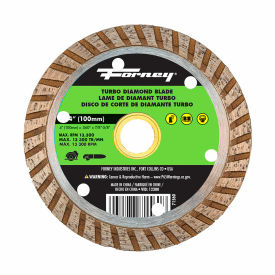 Diamond Cut-Off Blade, Turbo, 4" Dia. x 7/8" Center Hole Dia.