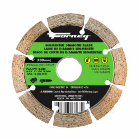Diamond Cut-Off Blade, Segmented, 4" Dia. x 7/8" Center Hole Dia.