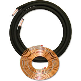 Line Set, 1/2" Suction Insulation, 3/8" OD x 3/4" OD x 50'L, Black