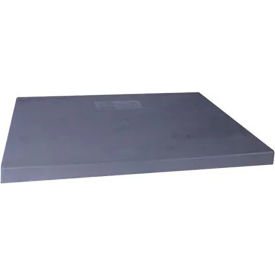 E-Lite Plastic Equipment Pad, 32"L x 32"W x 3"H, Gray