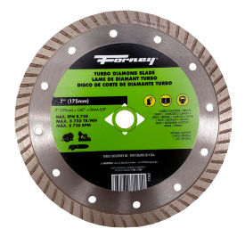 Diamond Cut-Off Blade, Turbo, 7" Dia. x 7/8" Center Hole Dia.