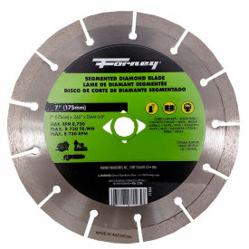 Diamond Cut-Off Blade, Segmented, 7" Dia. x 7/8" Center Hole Dia.