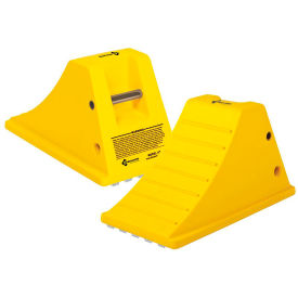 All-Terrain HD Wheel Chock w/ Cored Bottom, Polyethylene, 20-1/2"L x 11"W x 11-1/2"H
