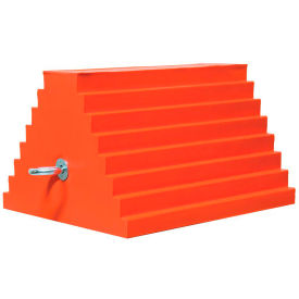 General Purpose Wheel Chock, Polyurethane, 10"L x 8"W x 6"H