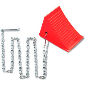 General Purpose Wheel Chock, Polyurethane, 8-1/2"L x 7-1/2"W x 6-1/4"H