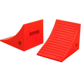 General Purpose Wheel Chock, Polyurethane, 11-1/4"L x 8"W x 8-1/4"H