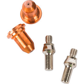Plasma Cutter Electrodes & Tips Consumable Kit, 20A, Pack of 4