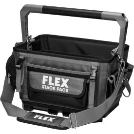FLEX Stack Pack Soft Tote, 15-11/16"L x 13-3/8"W x 10-9/16"H, Gray