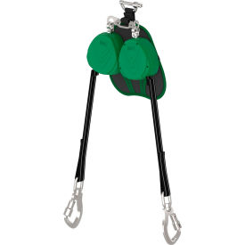 V-Tec Edge Personal Fall Limiter, Twin-Leg, Aluminum Triple Action Carabiner, 8'L