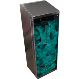 Single Bulk Dispenser, 6"W x 5-7/8"D x 17"H, Silver/Clear