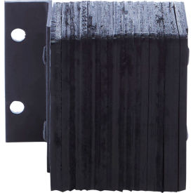 P1 Econo Laminated Dock Bumper, Rectangular, 12"W x 10"H, 4" Projection, Black