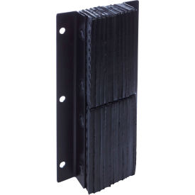 Econo Laminated Dock Bumper, Rectangular, 11"W x 24"H, 4" Projection, Black