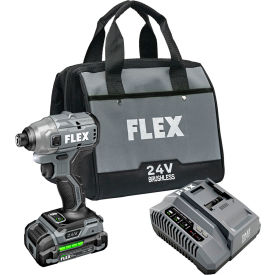 1/4" Hex Compact Impact Driver Kit with 2.5Ah Lithium-Ion Battery, 24V