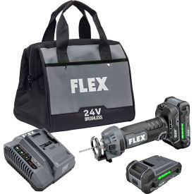 Brushless Drywall Cut Out Tool Kit with 2.5Ah Lithium-Ion Batteries, 24V