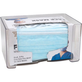 Wall Mount Box Holder, 7.75"W x 5"D x 4.25"H, Clear