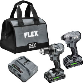 1/2" Compact Drill Driver & 1/4" Hex Impact Driver 2 Tool Combo Kit, 2.5Ah Lithium-Ion Battery