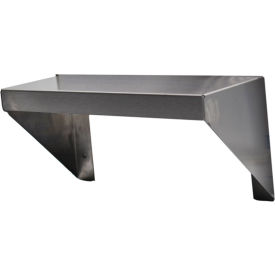 Wall-Mount Medical Shelf Cabinet, 8"W x 3-1/2"D x 4"H, Silver