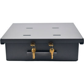 Dual Lock Medium Refrigerator Lock Box, Aluminum