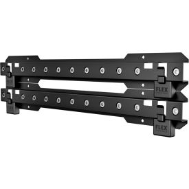 Height Adjustment Rack Rail, 26-9/16"L x 4-3/4"W x 10-1/4"H, Black, Pack of 2