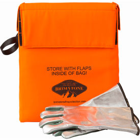 Preventer HD Large Heavy Duty Battery Fire Containment Bag Kit, 14"W x 1"D x 17"H, Orange