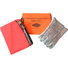 Fire & Smoke Containment Bag, 14"W x 1"D x 10"H, Orange