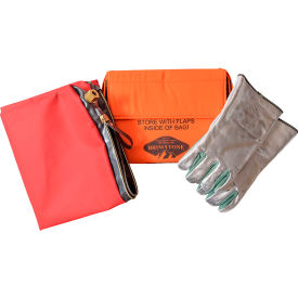Brimstone Preventer HD & Plus Battery Fire & Smoke Containment Bag, 14"W x 1"D x 10"H, Orange