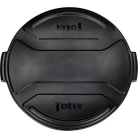 Round Trash Can Lid, 55 Gal. Capacity, Black