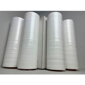 Stretch Wrap Film For Hand Dispenser, Cast, 80 Gauge, 18"W x 1500'L, White Opaque