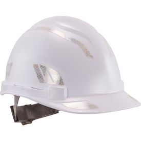Skullerz 8961 Single Reflective Hard Hat & Safety Helmet Sticker Kit, White