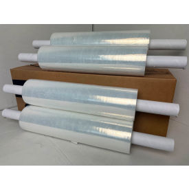 Stretch Wrap with Extended Core Handle, Cast, 90 Gauge, 15"W x 1000'L, Clear