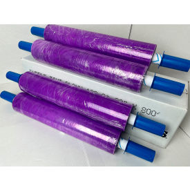 Stretch Wrap w/ Extended Core Handle, Blown, 120 Ga, 20"W x 800'L, Purple Tint