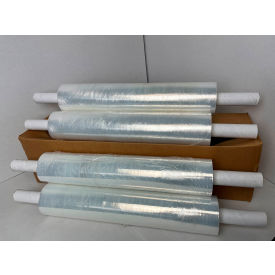 Stretch Wrap with Extended Core Handle, Cast, 120 Gauge, 20"W x 800'L, Clear