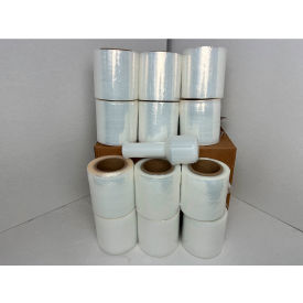 Banding Stretch Wrap with Reusable Dispenser, Cast, 120 Gauge, 5"W x 700'L, Clear