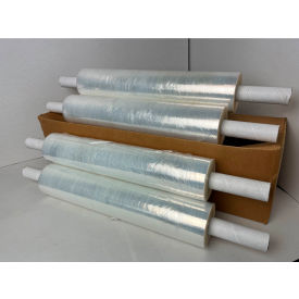 Stretch Wrap with Extended Core Handle, Cast, 70 Gauge, 30"W x 1000'L, Clear