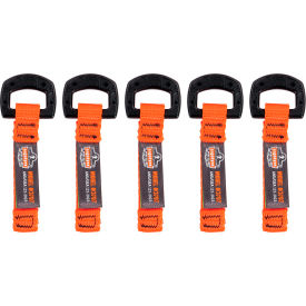 Squids 3707 Web Tool Tether with Non Conductive D-Ring, 2 lb. Cap., Orange, Pack of 6